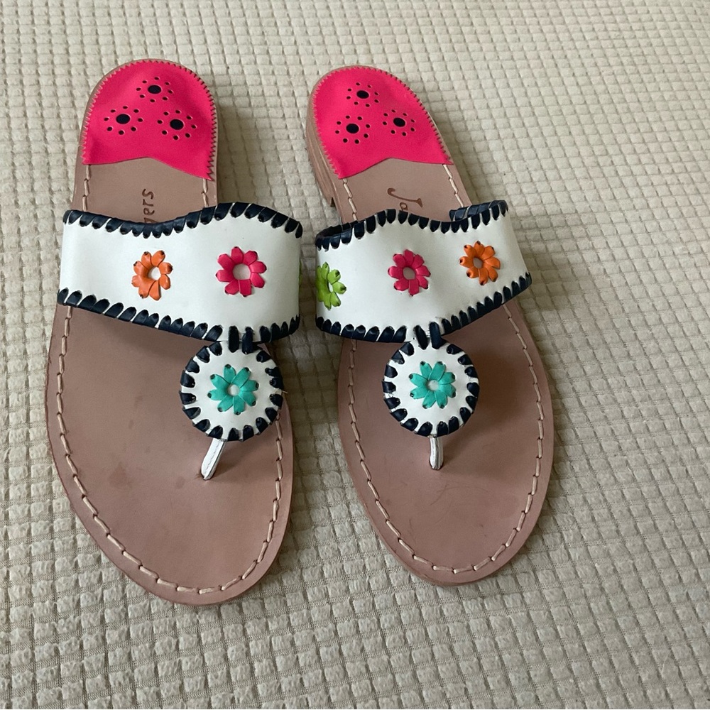 Jack Rogers usa flat sandals nwt size 8.5